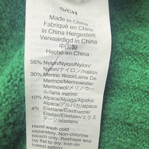 J Crew Sweater Womens Small Green Pullover Merino Wool Alpaca Blend Crewneck - Picture 6 of 11